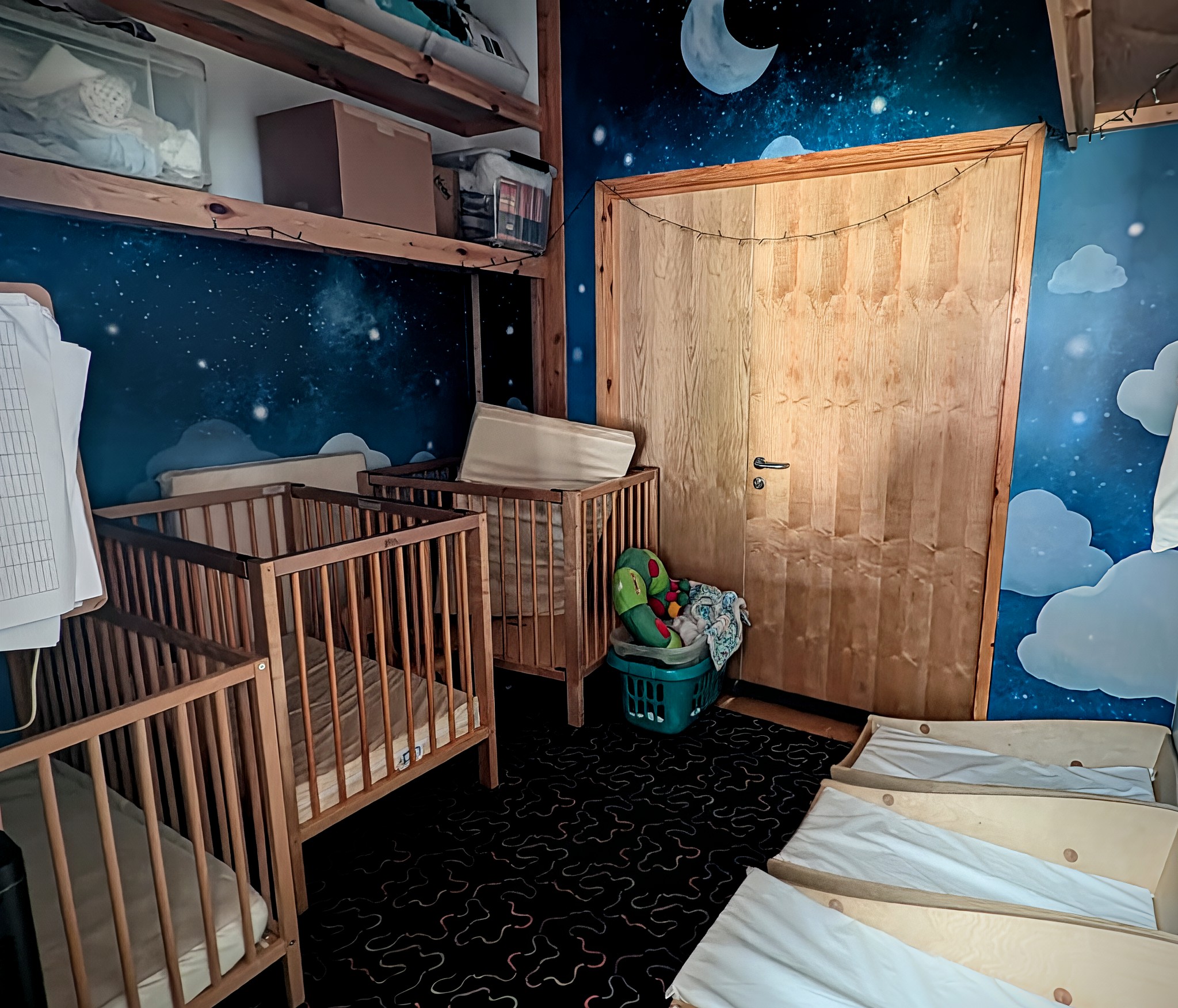 Sleep area in the Dormice Room